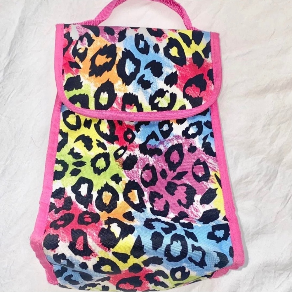 💞 Rainbow Multicolor Leopard Lunch Bag
